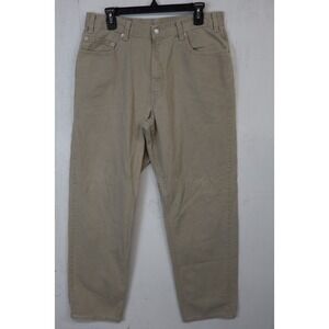 Mens Levis Brown Jeans 550 Size 36x32 (Fits 34) Relaxed Fit Made in USA Vintage